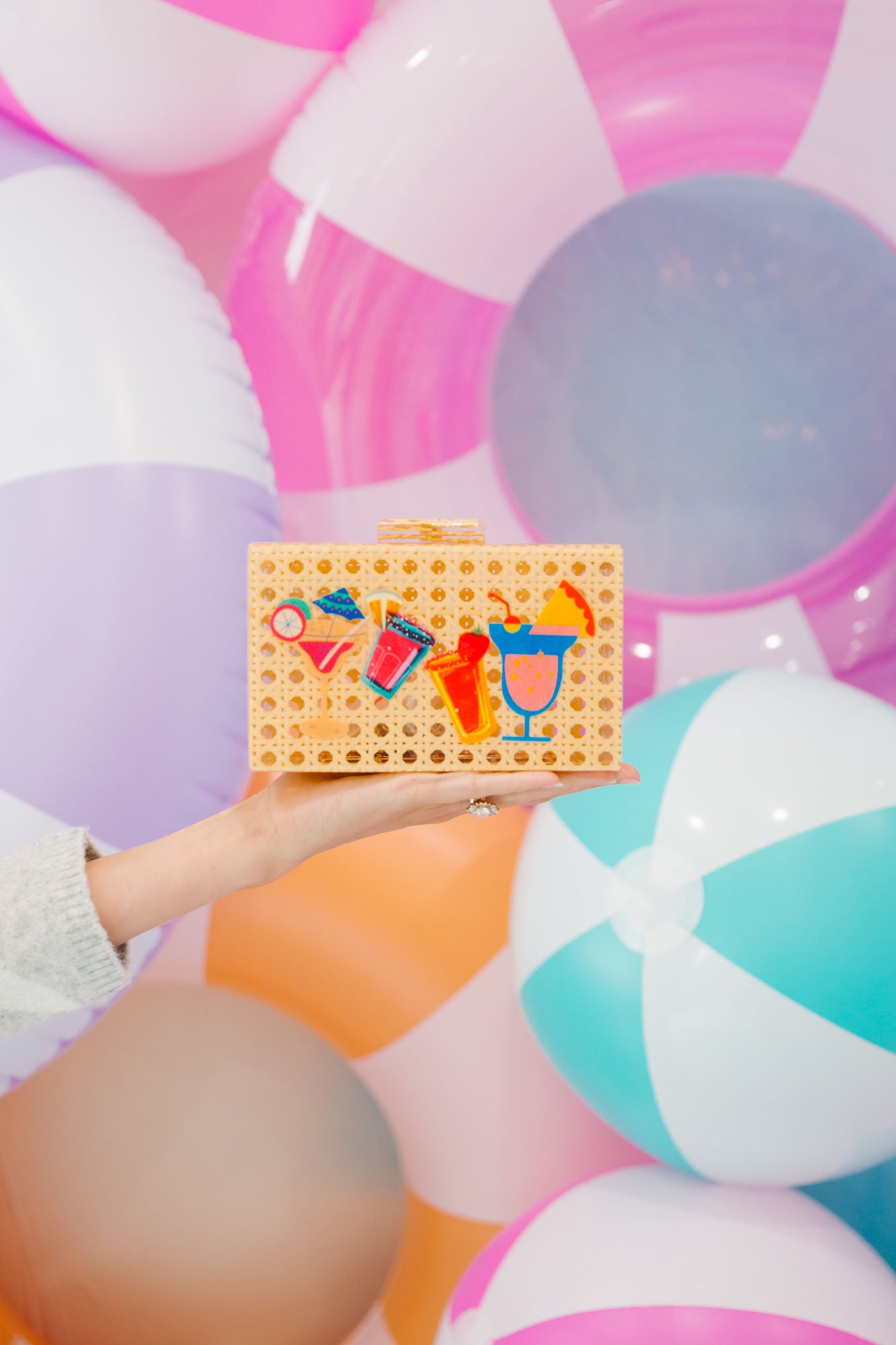 HAPPY HOUR ACRYLIC CLUTCH