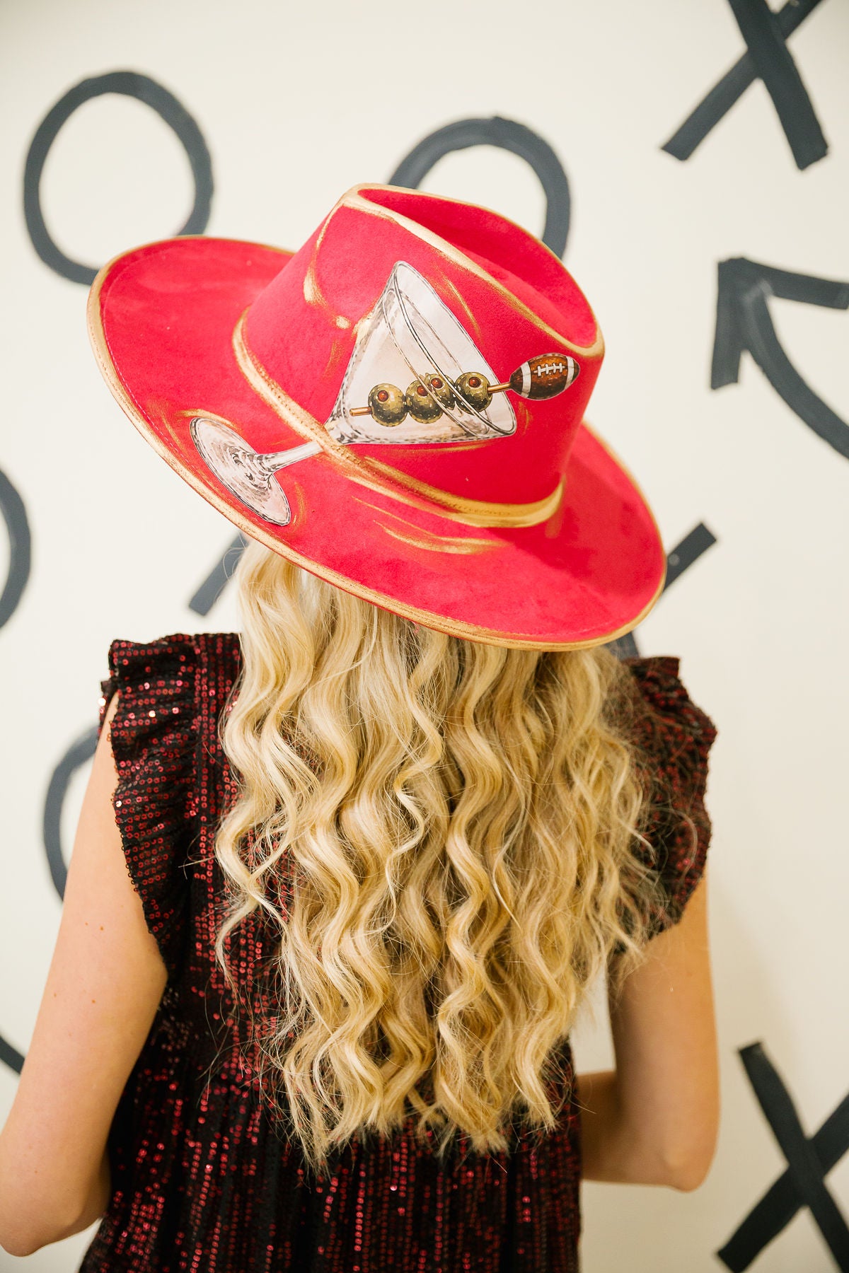 SPORTY MARTINI RED RANCHER HAT