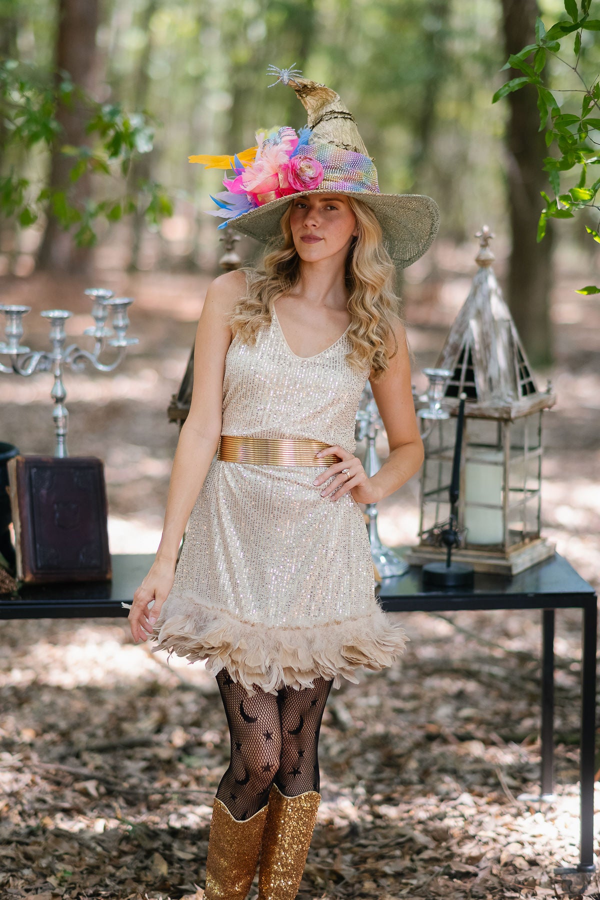 THE COLORFUL COVEN WITCH HAT (ONE OF A KIND) WITCH HAT Judith March