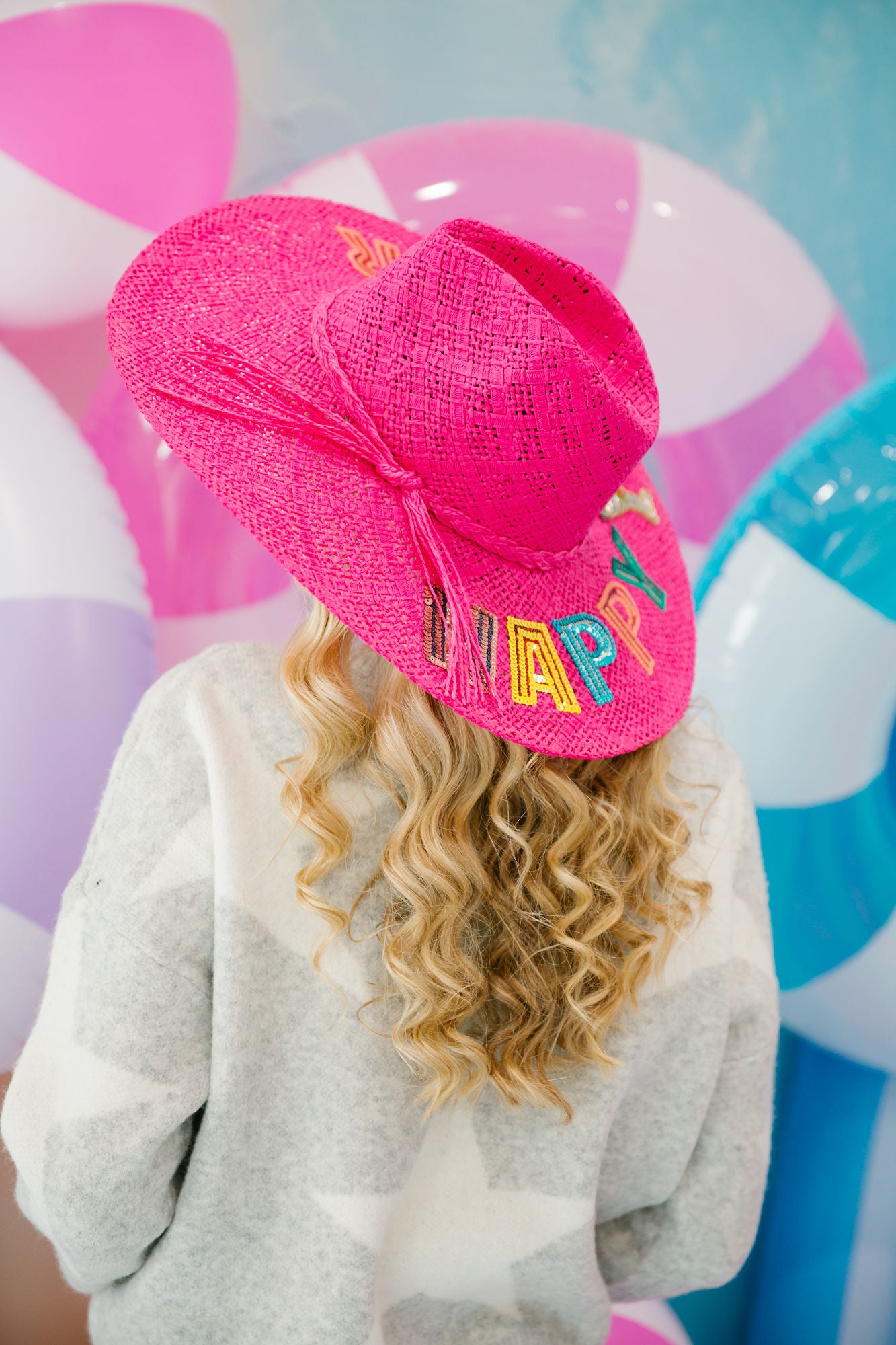 HAPPY HOUR PINK SUN HAT HAT Judith March