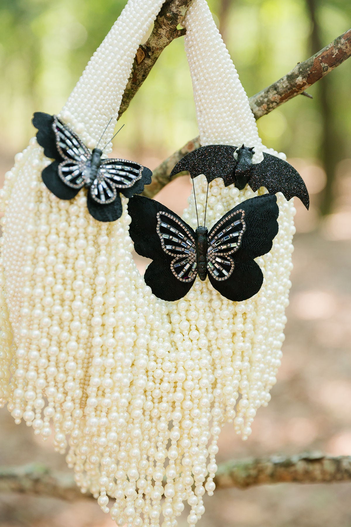 MOONLIT FLUTTER PEARL BAG Clutch Judith March