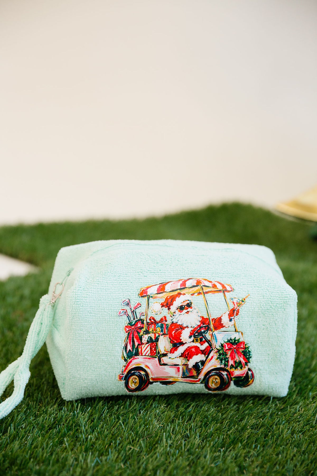 CHRISTMAS ON THE COURSE TERRY BAGS TERRY BAG Judith March MINT SMALL TERRY (GOLFCART)