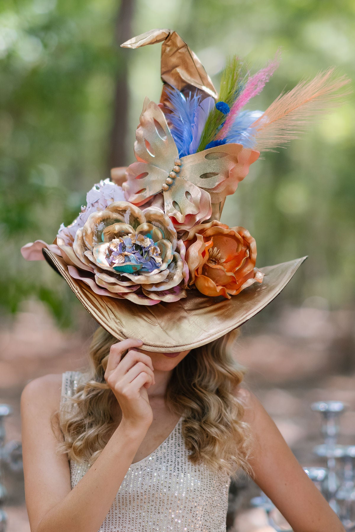 THE WINGS OF WHIMSY WITCH HAT (ONE OF A KIND) WITCH HAT Judith March