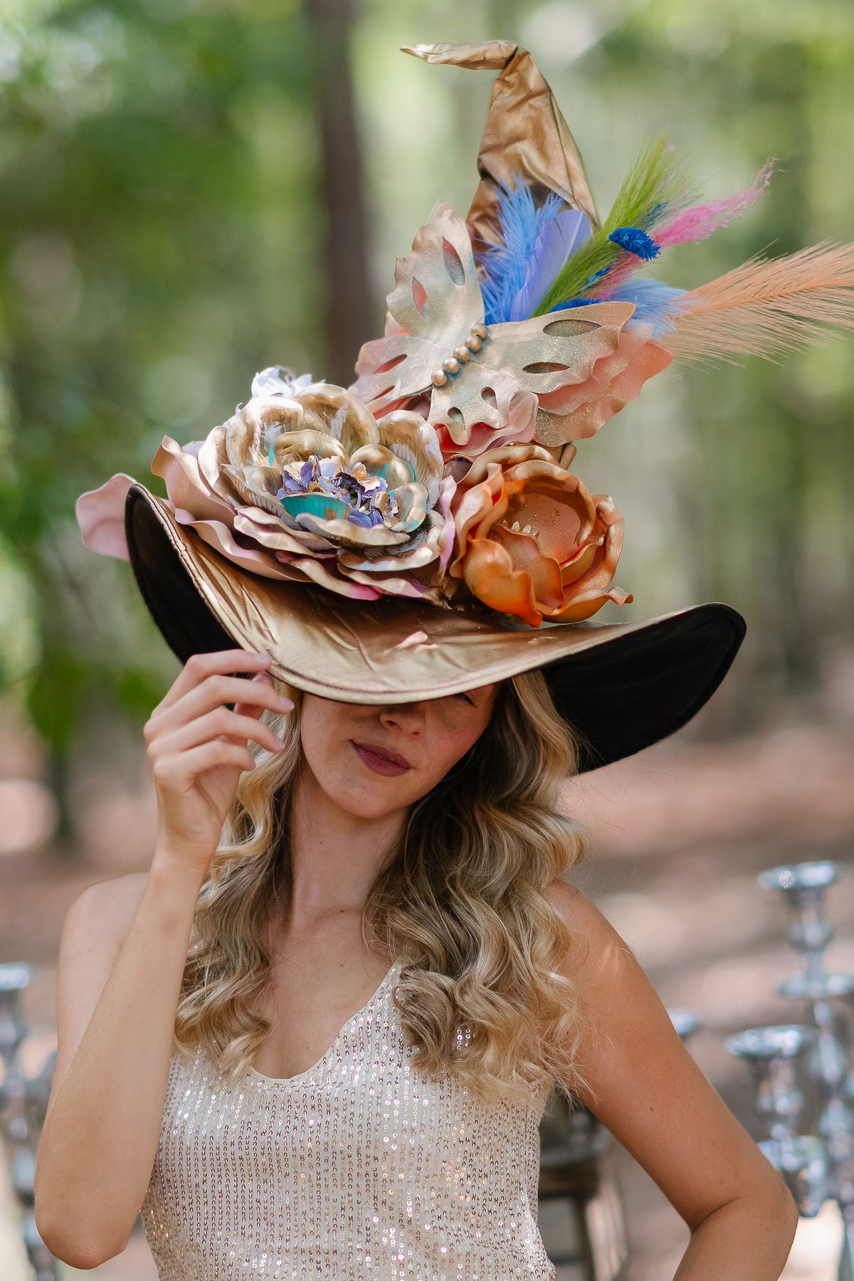 THE WINGS OF WHIMSY WITCH HAT (ONE OF A KIND) WITCH HAT Judith March