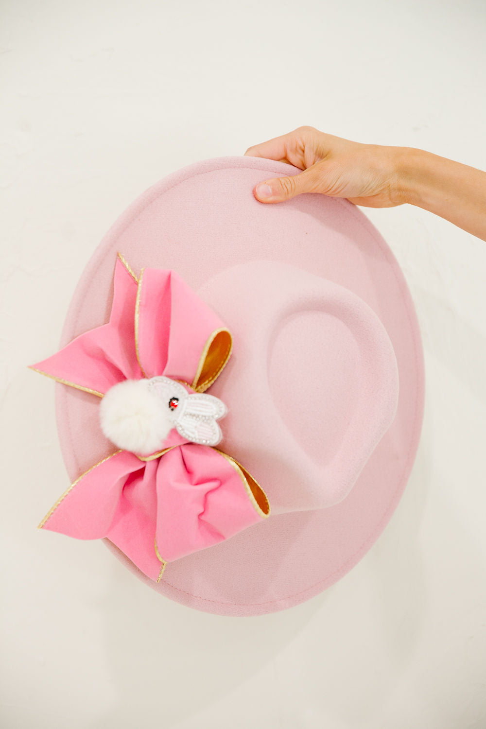 *MINI KIDS BUNNY BOW PINK RANCHER HAT HAT Judith March