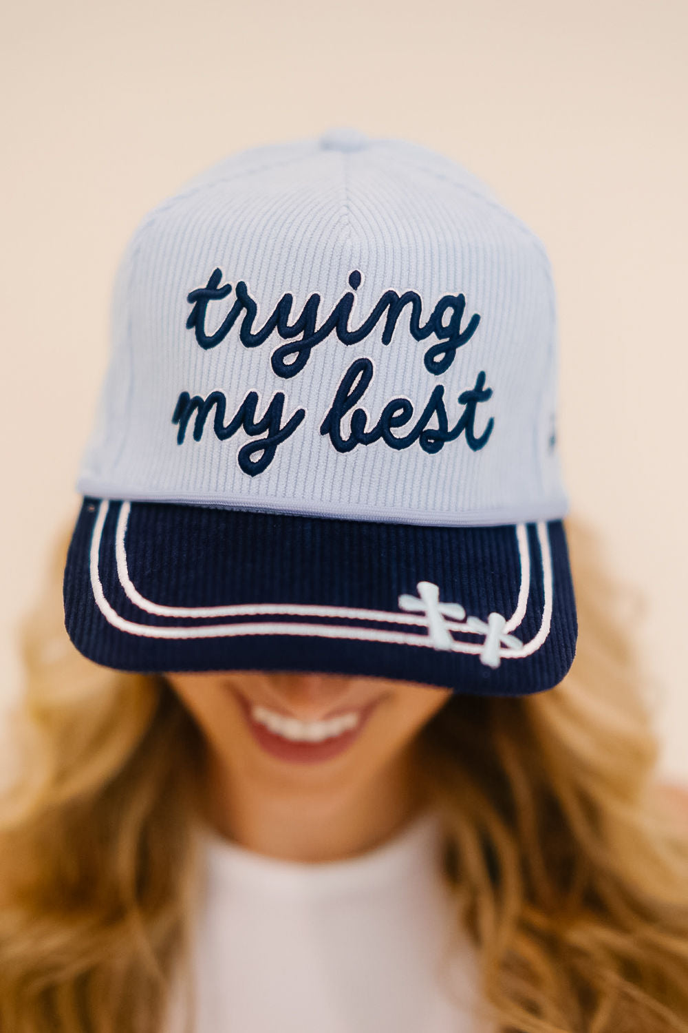 TRYING MY BEST STRUCTURED HAT HAT Judith March