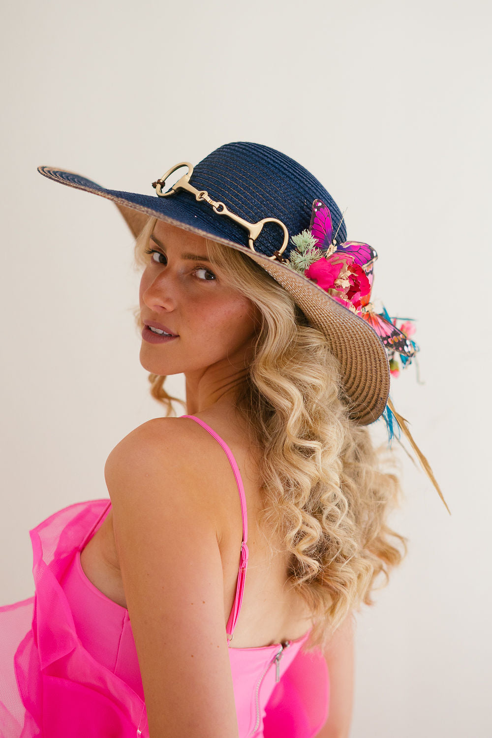 GARDEN GALA NAVY SUN HAT RANCHER HAT Judith March