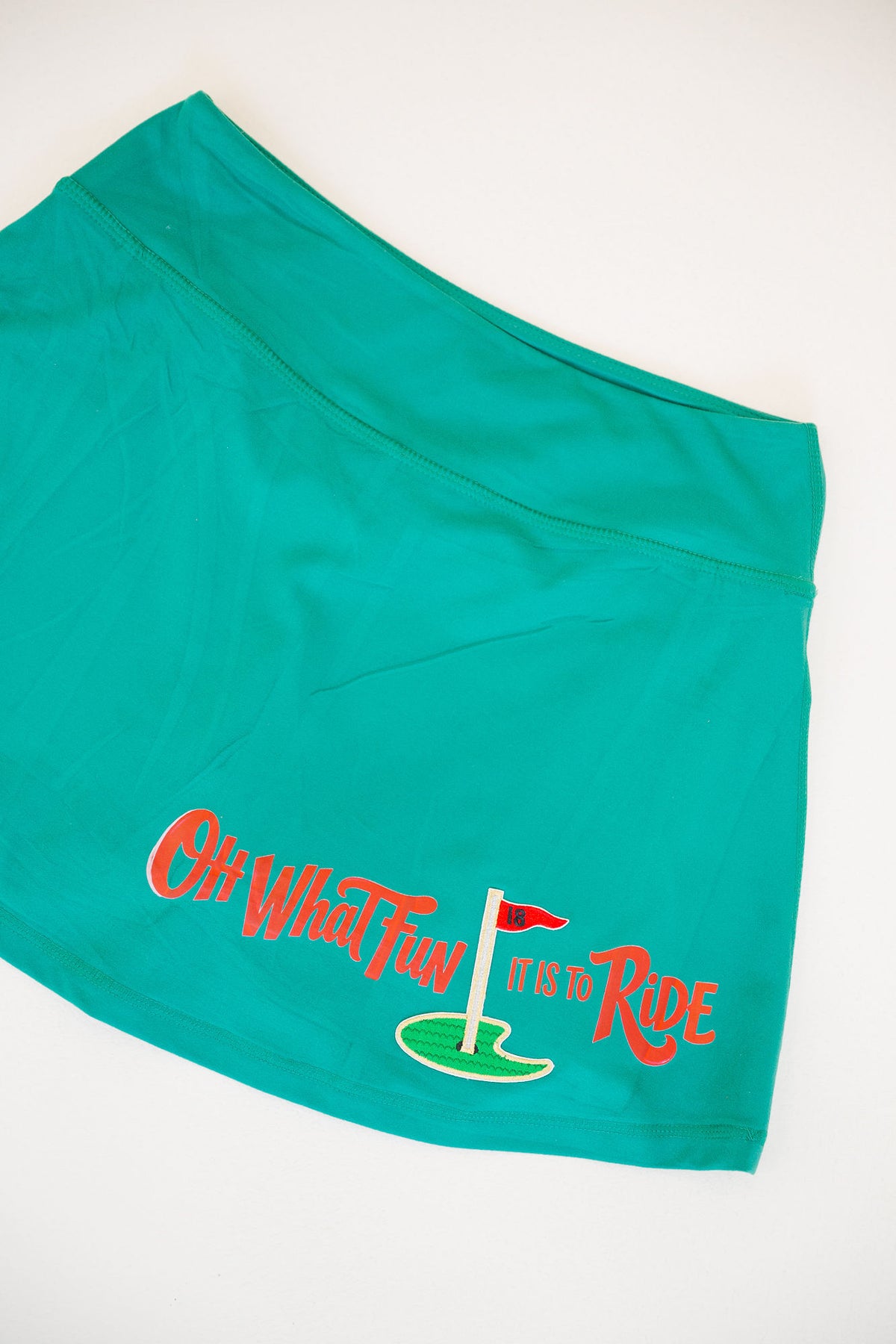 OH WHAT FUN 18TH HOLE GREEN ATHLETIC SKIRT SKIRT Judith March