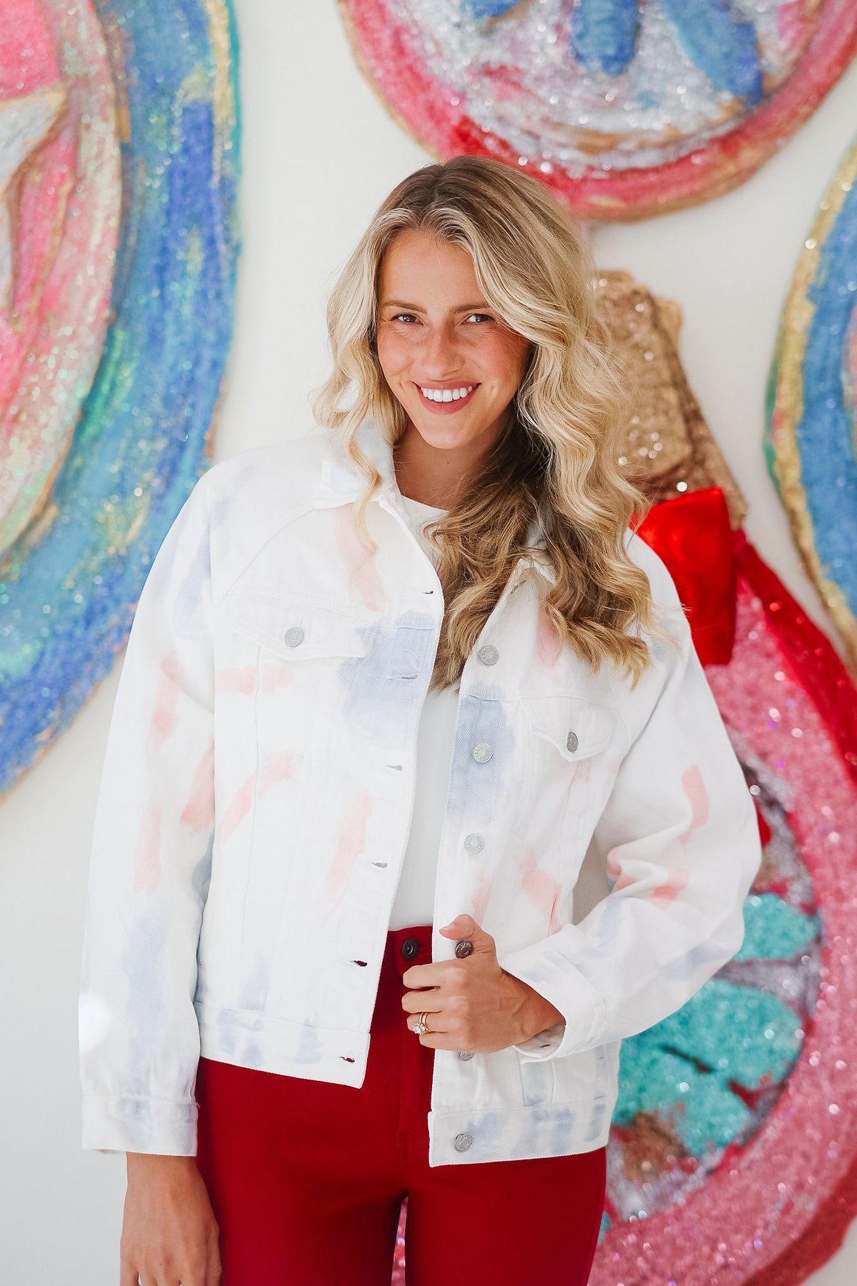 DECK THE HALLS TIE DYE JACKET