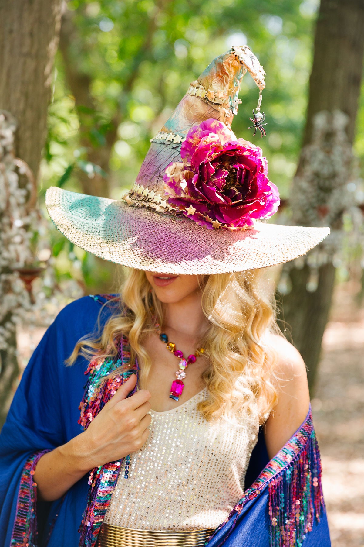 PETALS & POTIONS WITCH HAT (ONE OF A KIND)