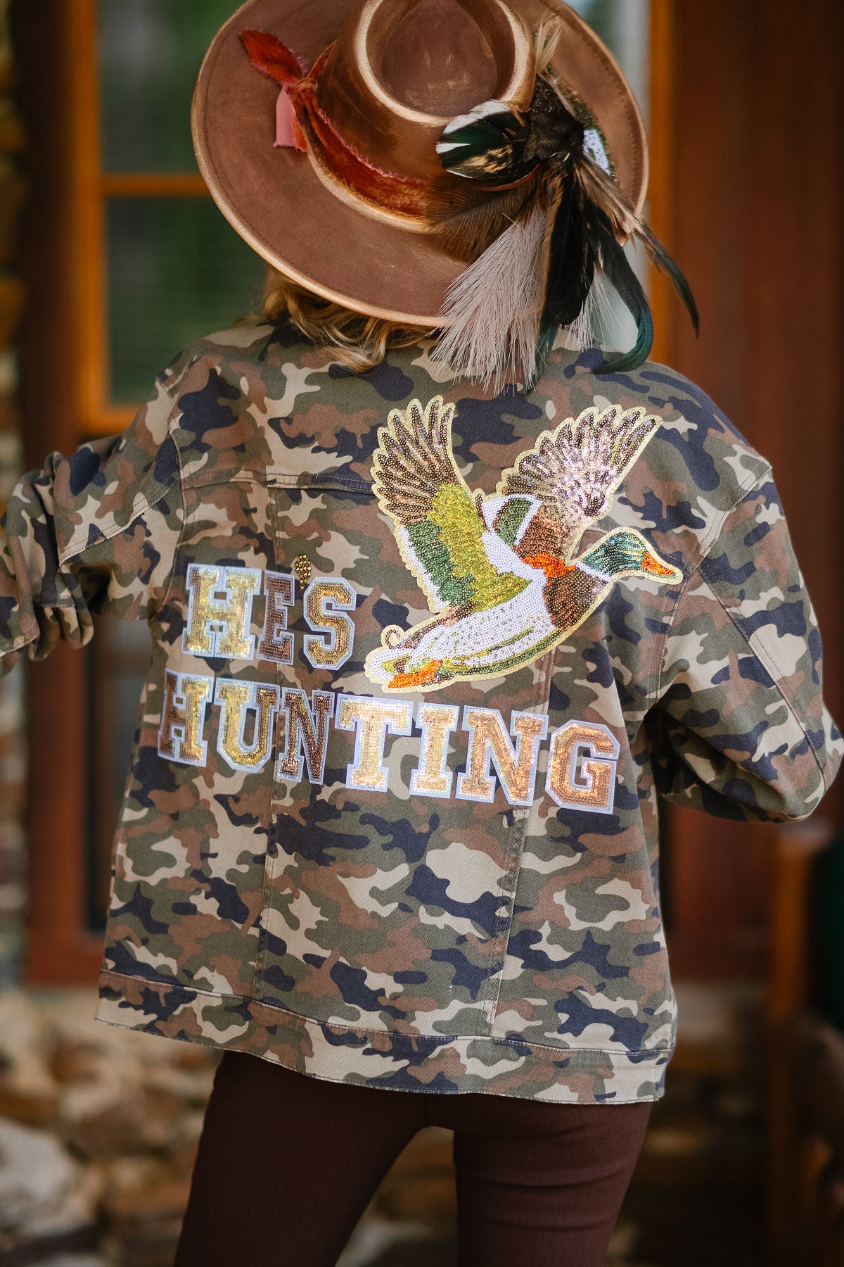 HE'S HUNTING CAMO JACKET JACKET Judith March
