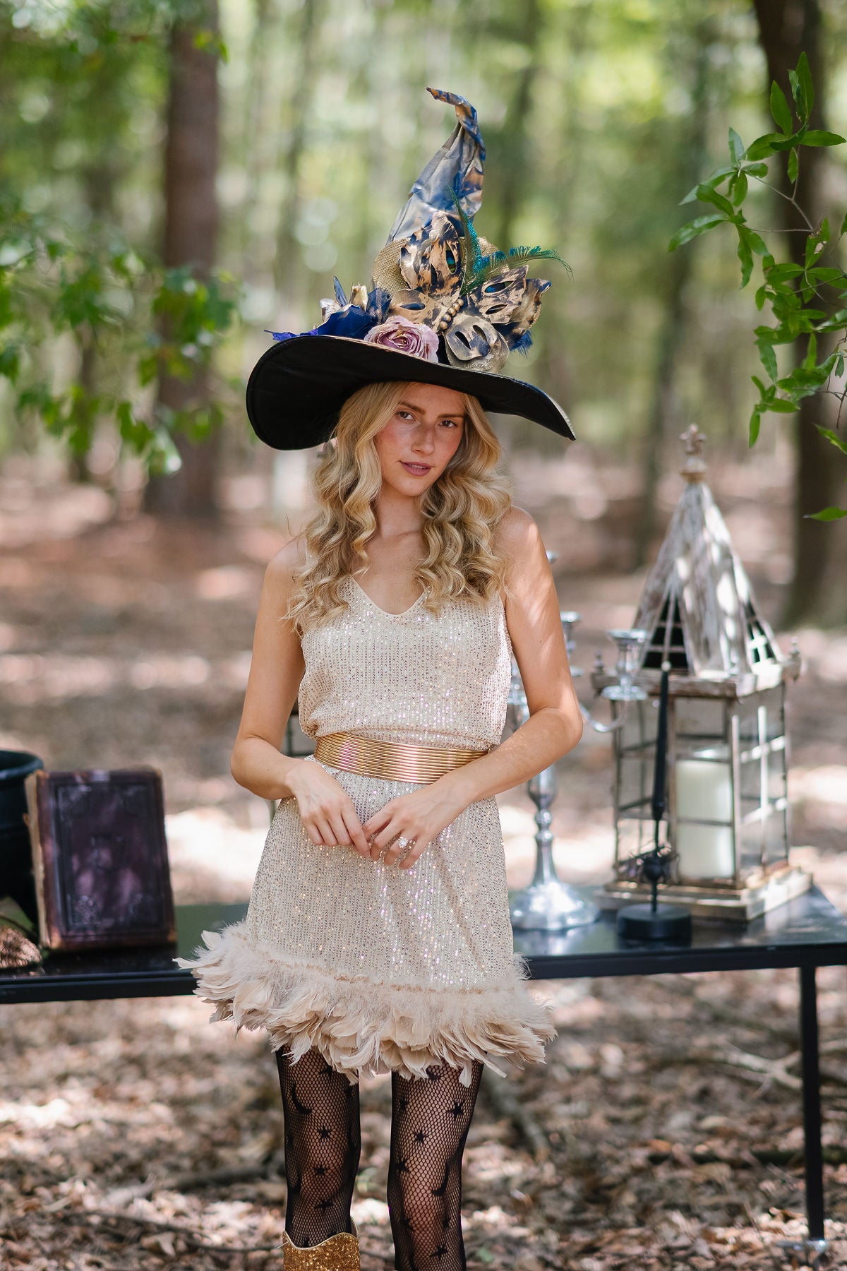 MIDNIGHT BUTTERFLY WITCH HAT (ONE OF A KIND) WITCH HAT Judith March