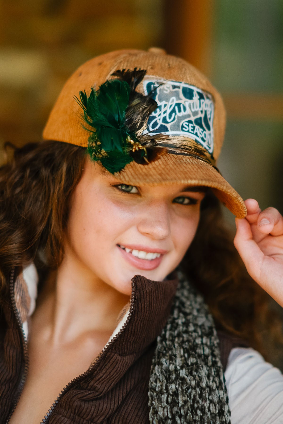 IT'S HUNTING SEASON CORDUROY TRUCKER HAT TRUCKER HAT Judith March