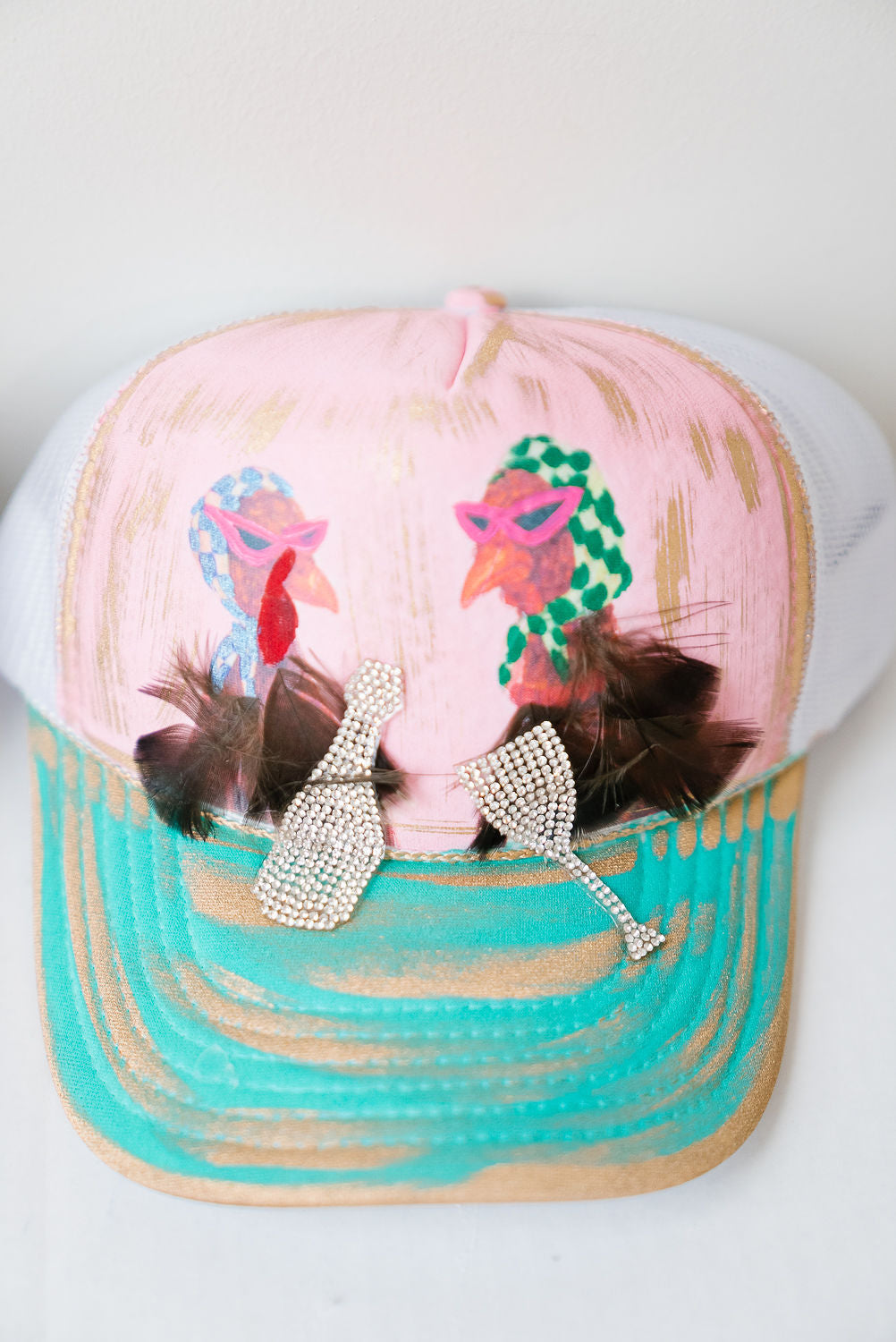 *TALKING TURKEYS TRUCKER HAT HAT Judith March