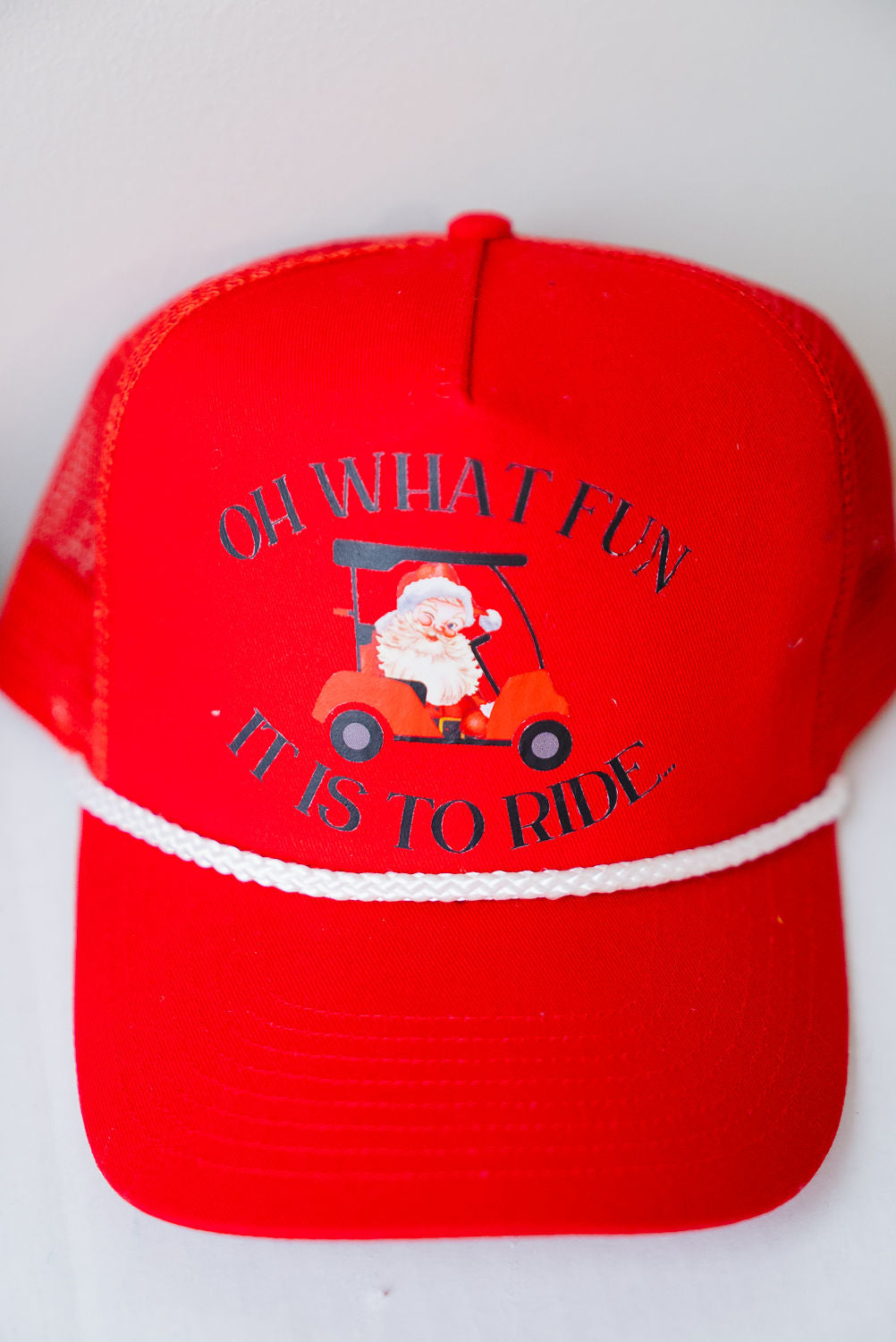 *OH WHAT FUN RED STRUCTURED HAT HAT Judith March