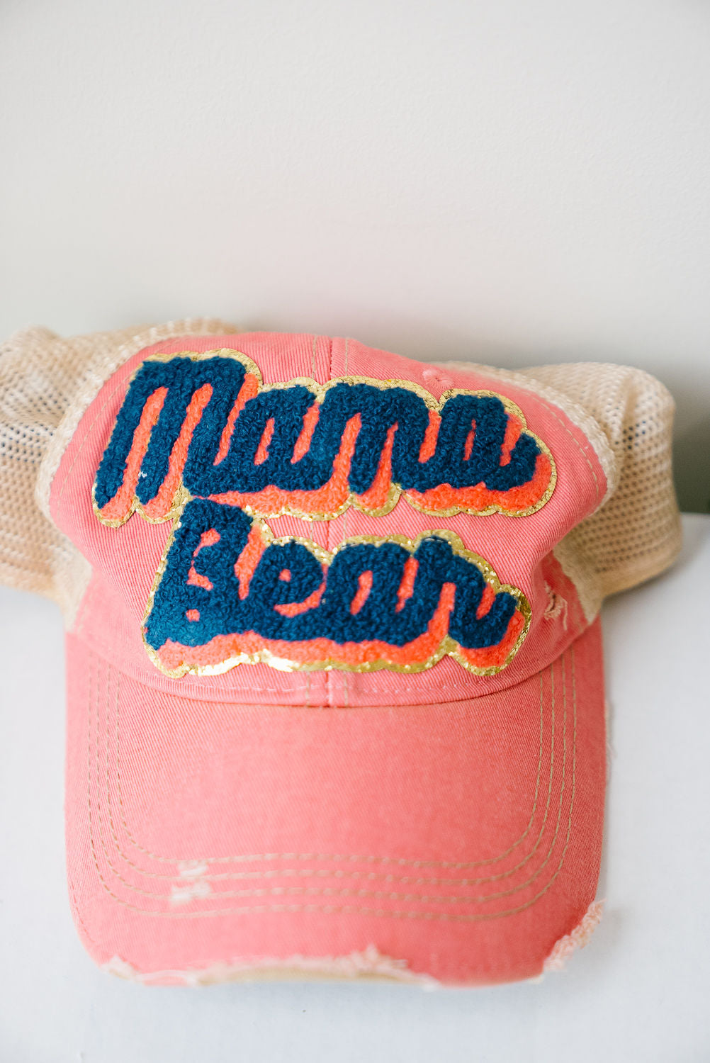 *MAMA BEAR PATCH CORAL HAT HAT Judith March