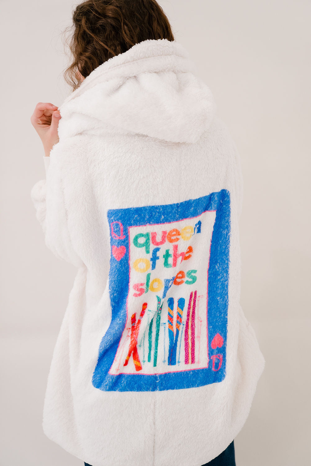 *QUEEN OF THE SLOPES CARDIGAN - ONE SIZE PULLOVER Judith March