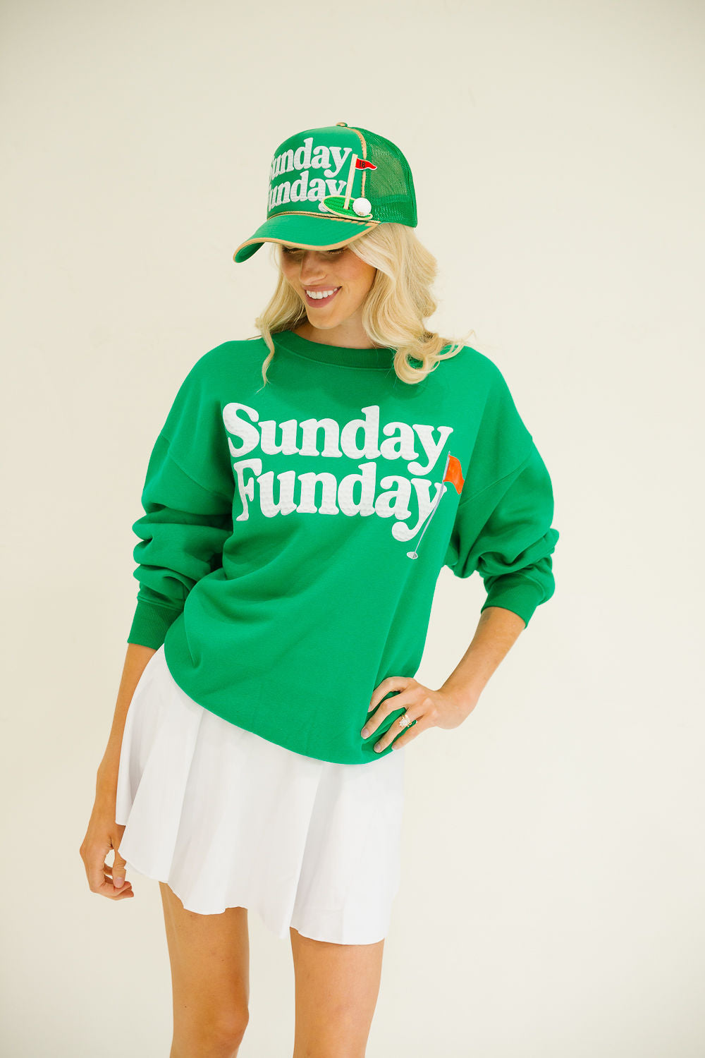 SUNDAY FUNDAY GOLF PULLOVER PULLOVER Judith March