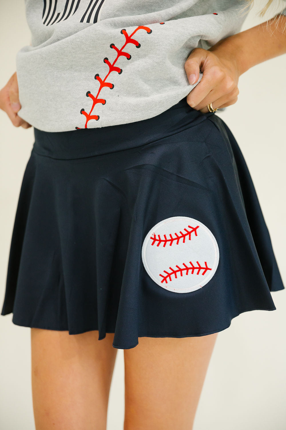 BASEBALL NAVY TENNIS SKIRT SKIRT Judith March