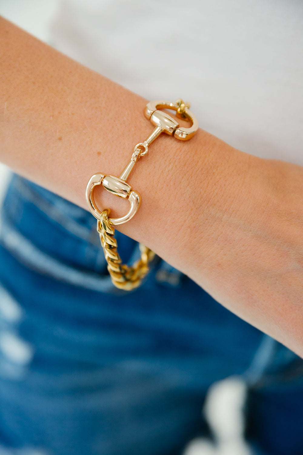 HORSE BIT GOLD BRACELET BRACELET Judith March