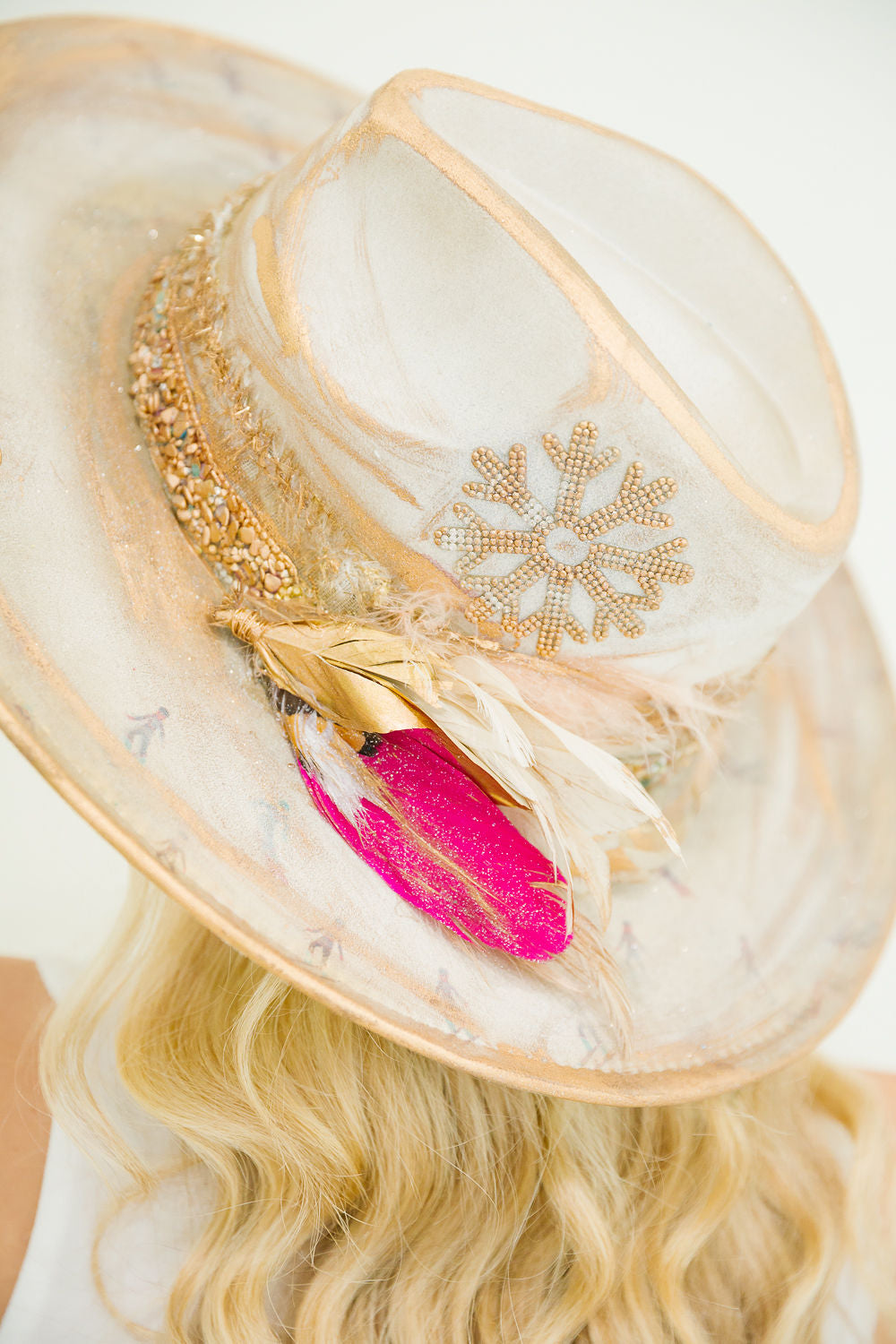 *SKI SNOWFLAKE RANCHER HAT HAT Judith March