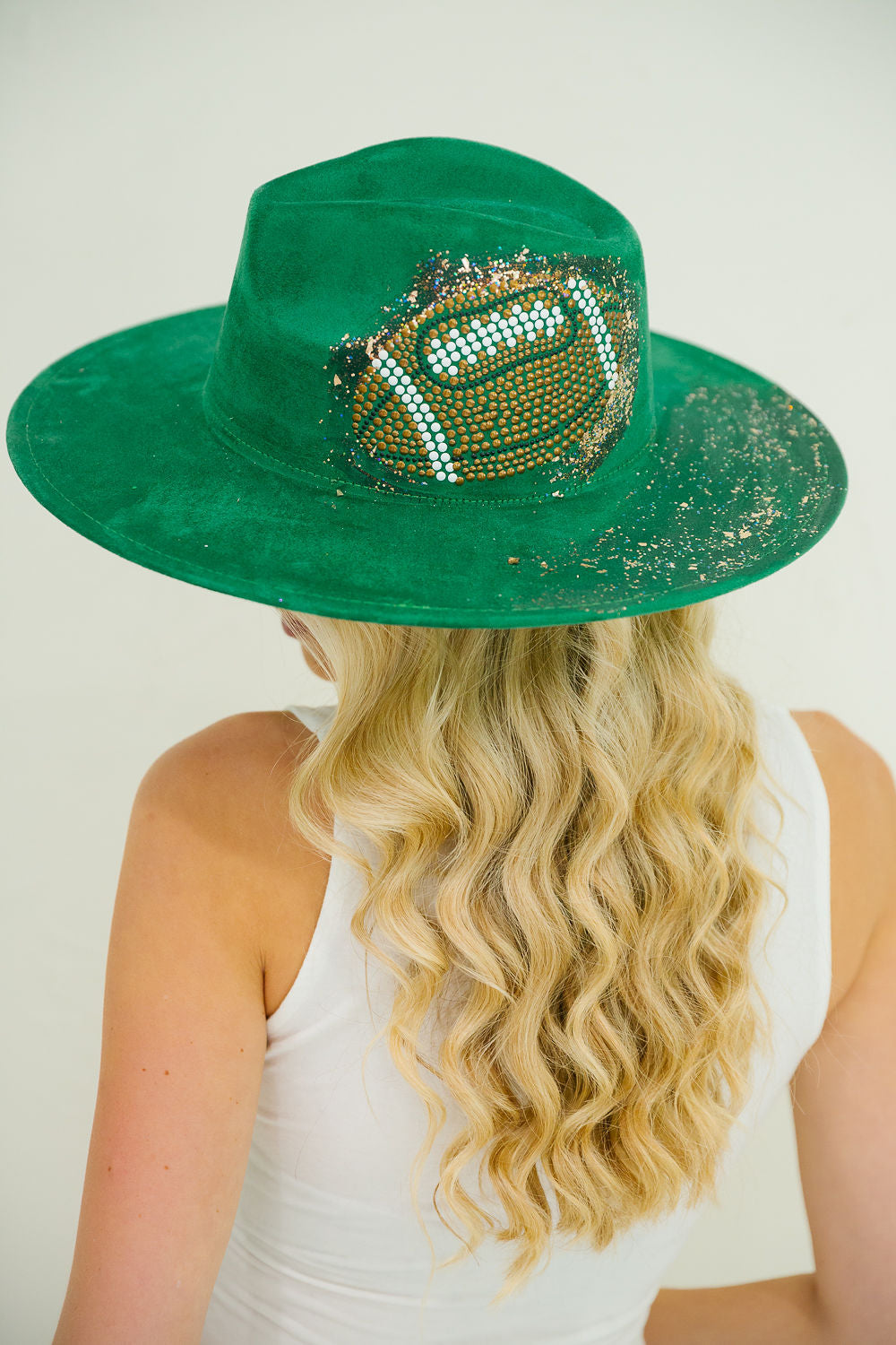 *FOOTBALL GREEN RANCHER HAT HAT Judith March
