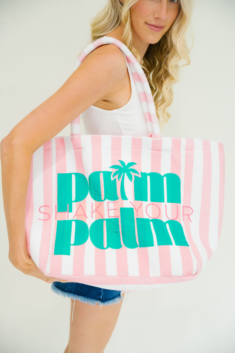 *SHAKE YOUR PALM PALM TOTE BAG PULLOVER Judith March