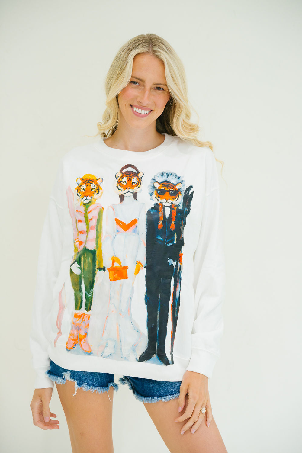*TIGER SKI WHITE PULLOVER - XLARGE PULLOVER Judith March