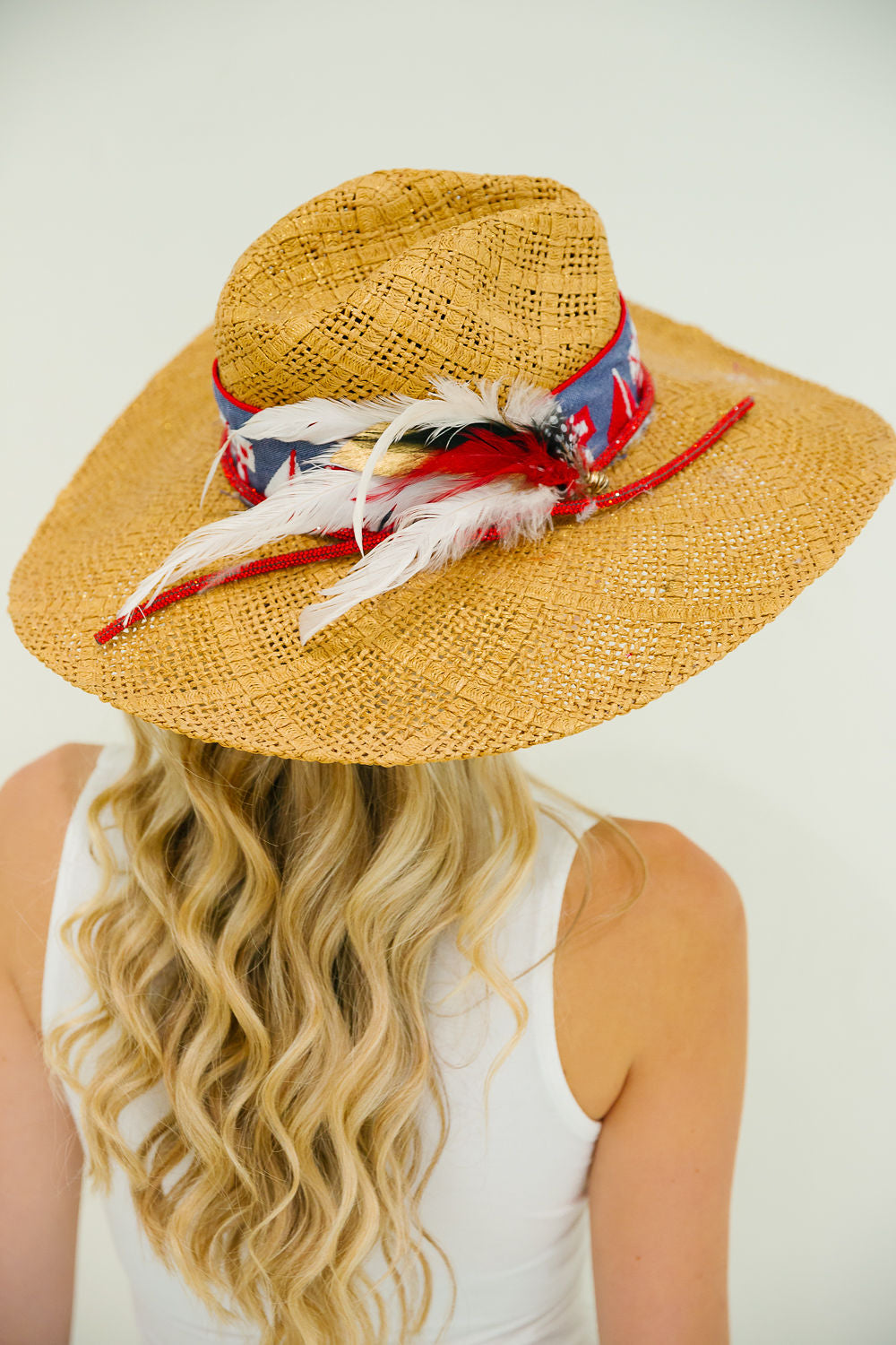 *LIBERTY FEATHER SUN HAT HAT Judith March