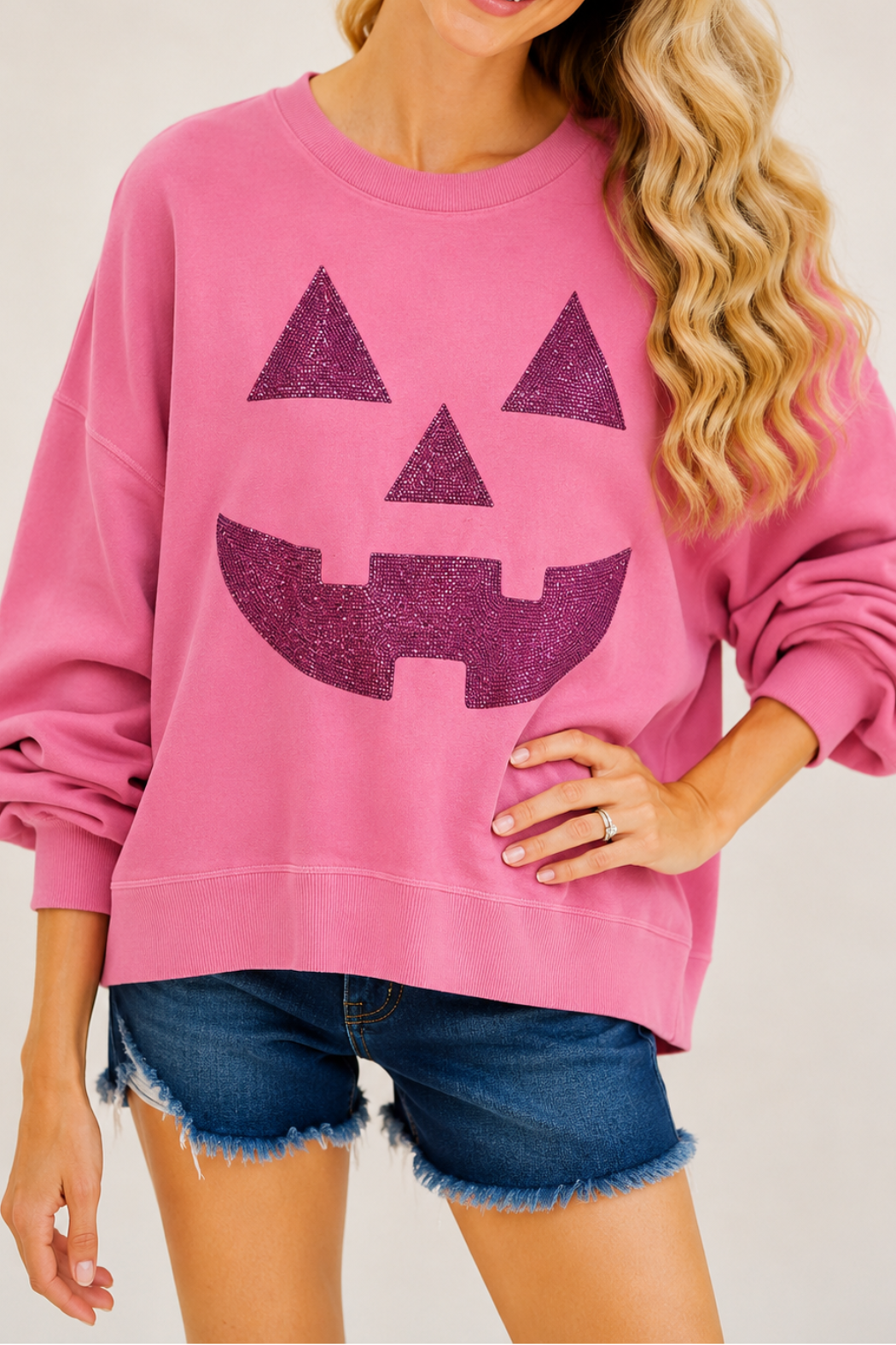 *PINK PUMPKIN PULLOVER - XLARGE