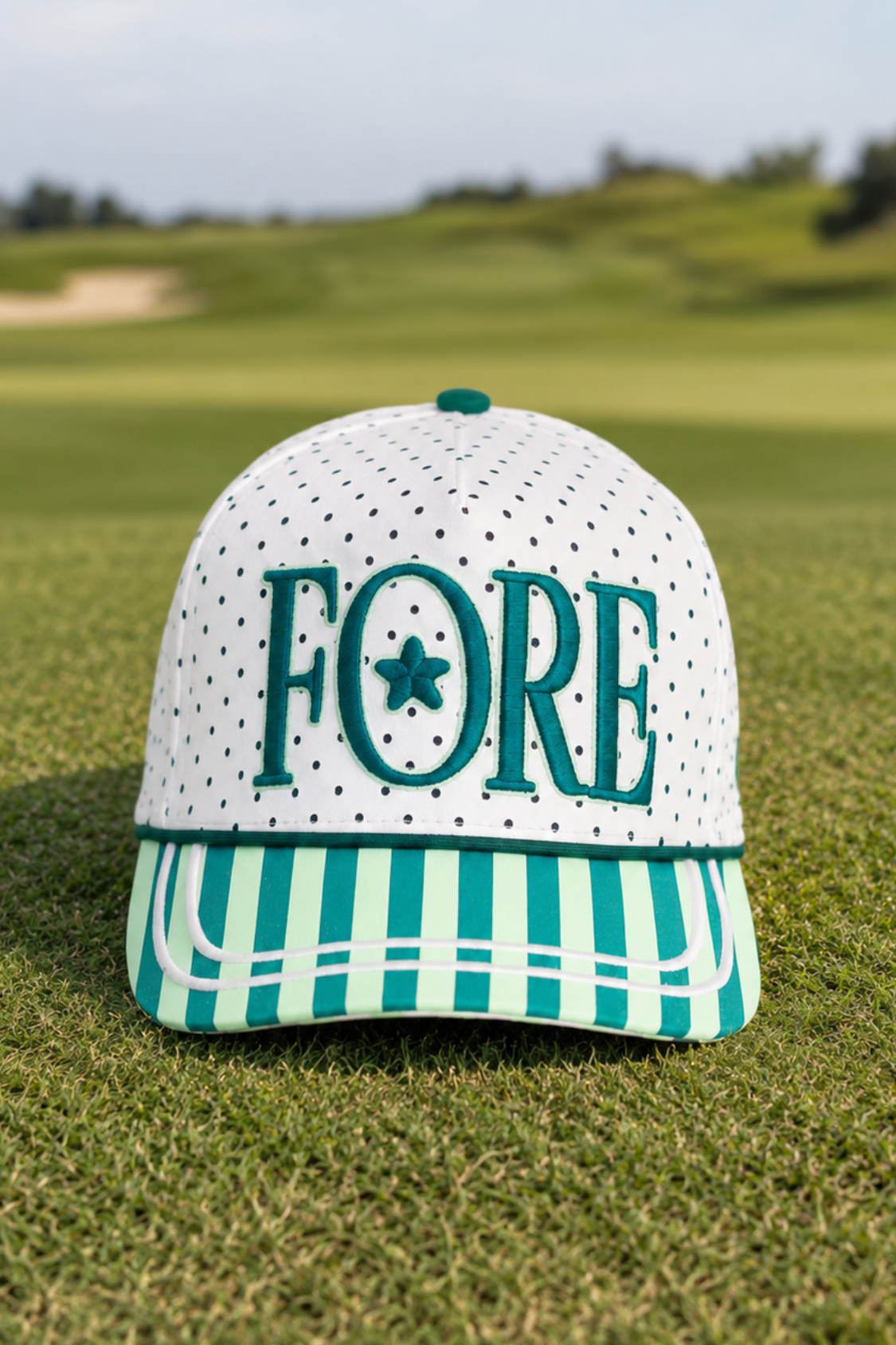 GOLF EMBROIDERED HATS HAT Judith March FORE