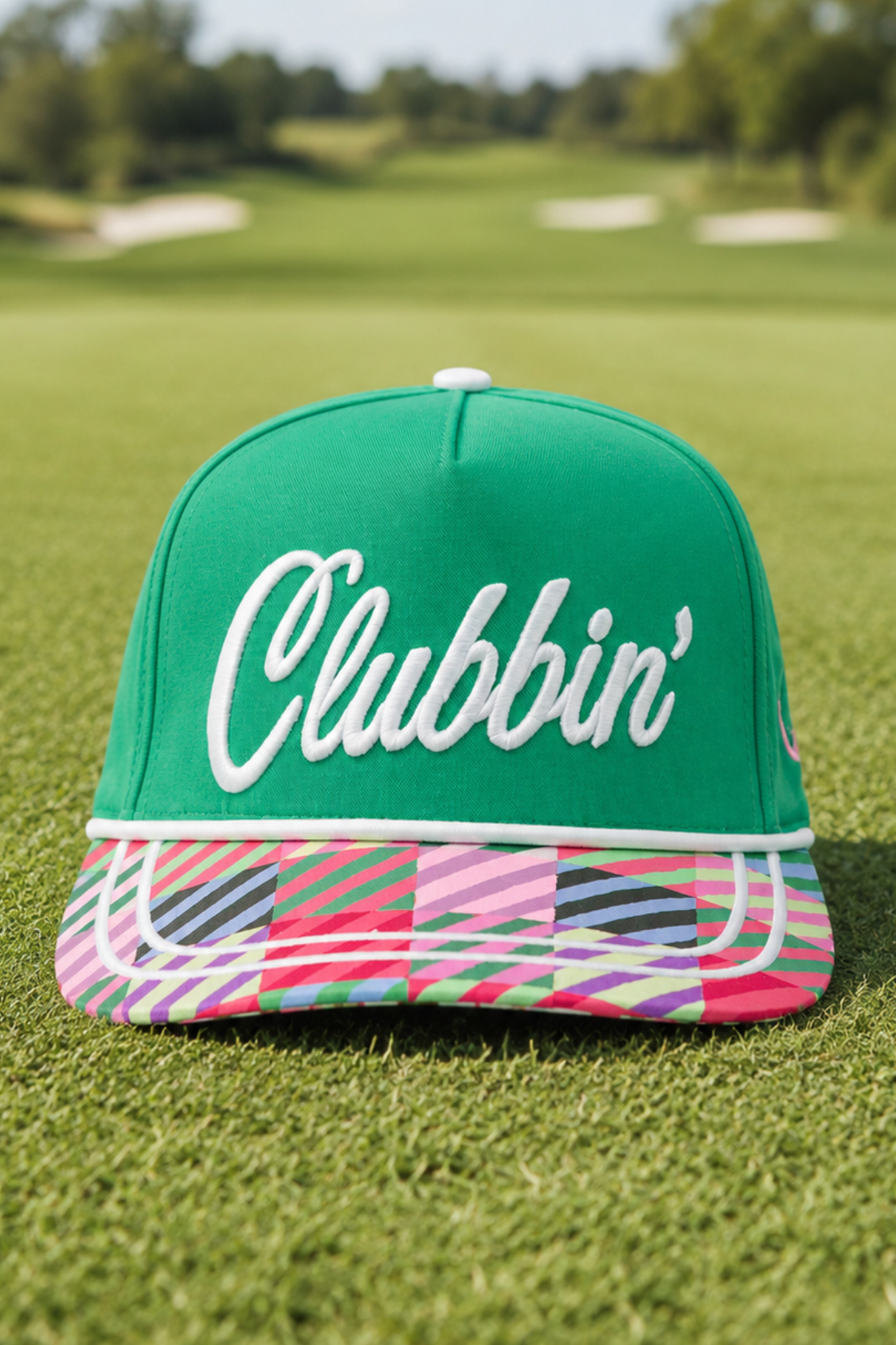 GOLF EMBROIDERED HATS HAT Judith March CLUBBIN'