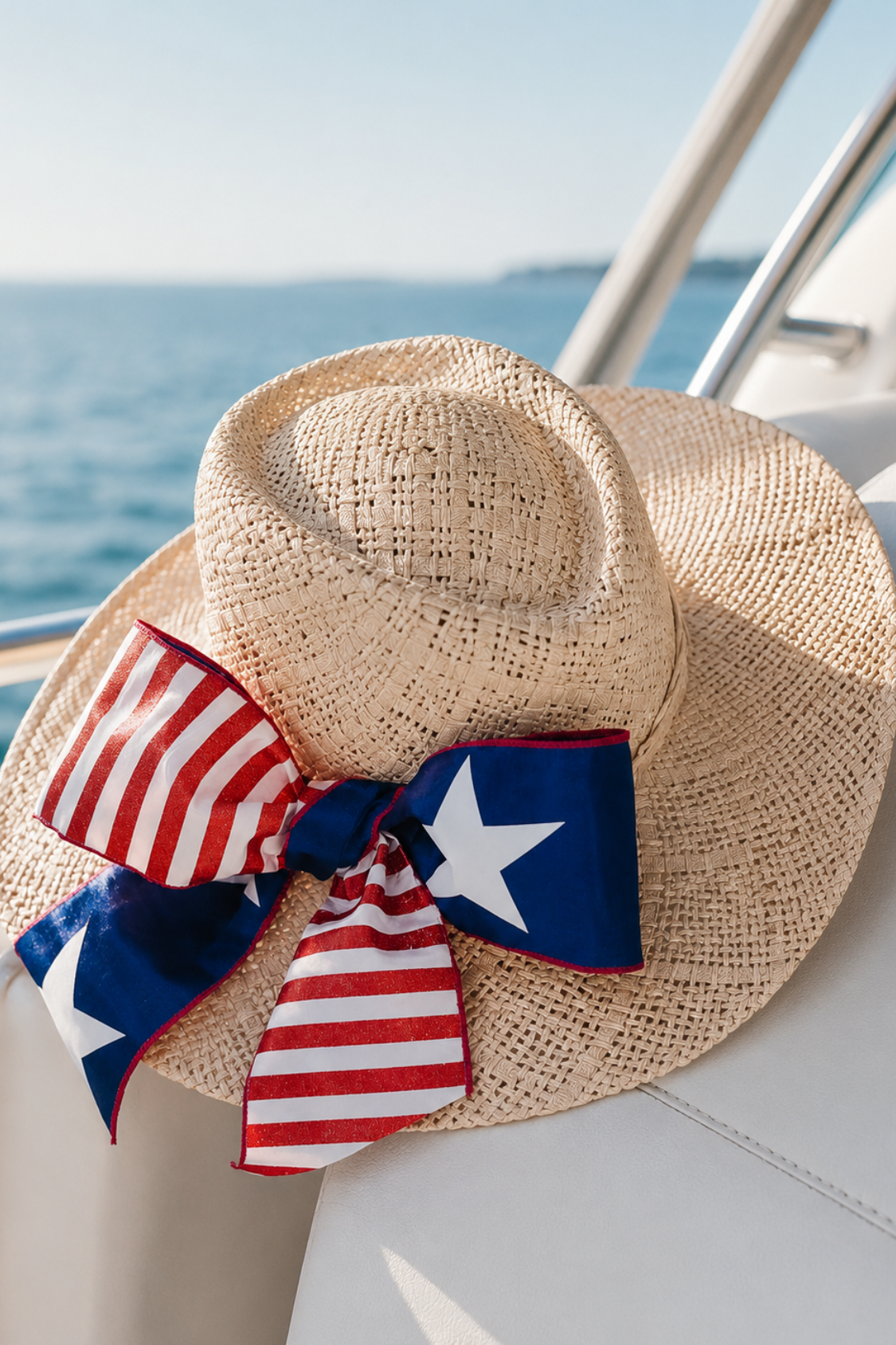 MISS AMERICANA BOW SUN HAT HAT Judith March