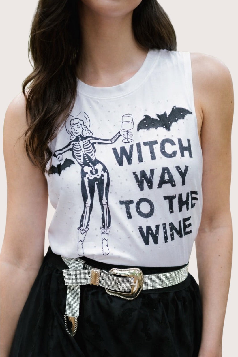 *WITCH WAY TO THE WINE TANK - MULTIPLE SIZES SWEATER Judith March