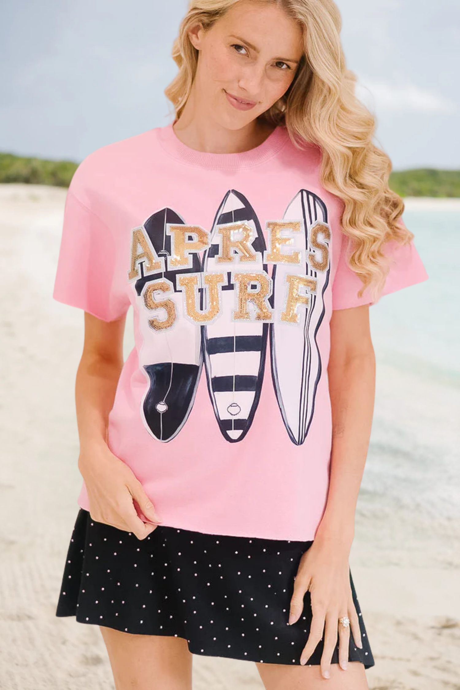 APRES SURF PINK PULLOVER PULLOVER Judith March