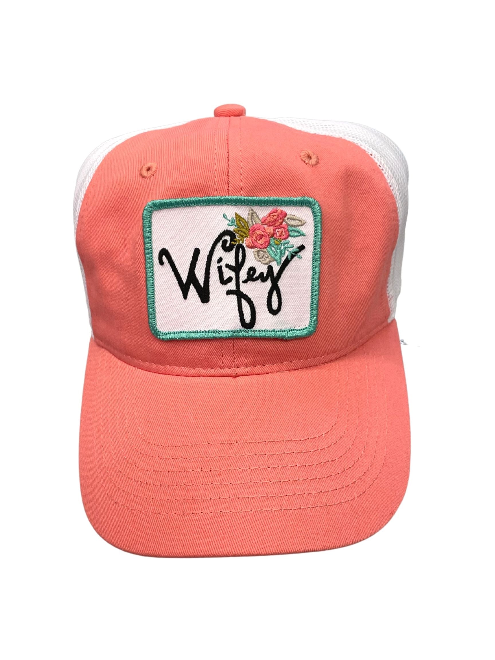 WIFEY FLORAL PATCH HAT Hats Judith March   