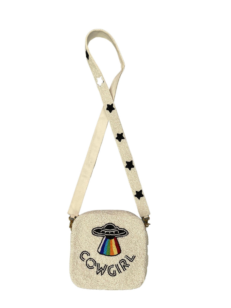 SPACE COWGIRL BEADED PURSE