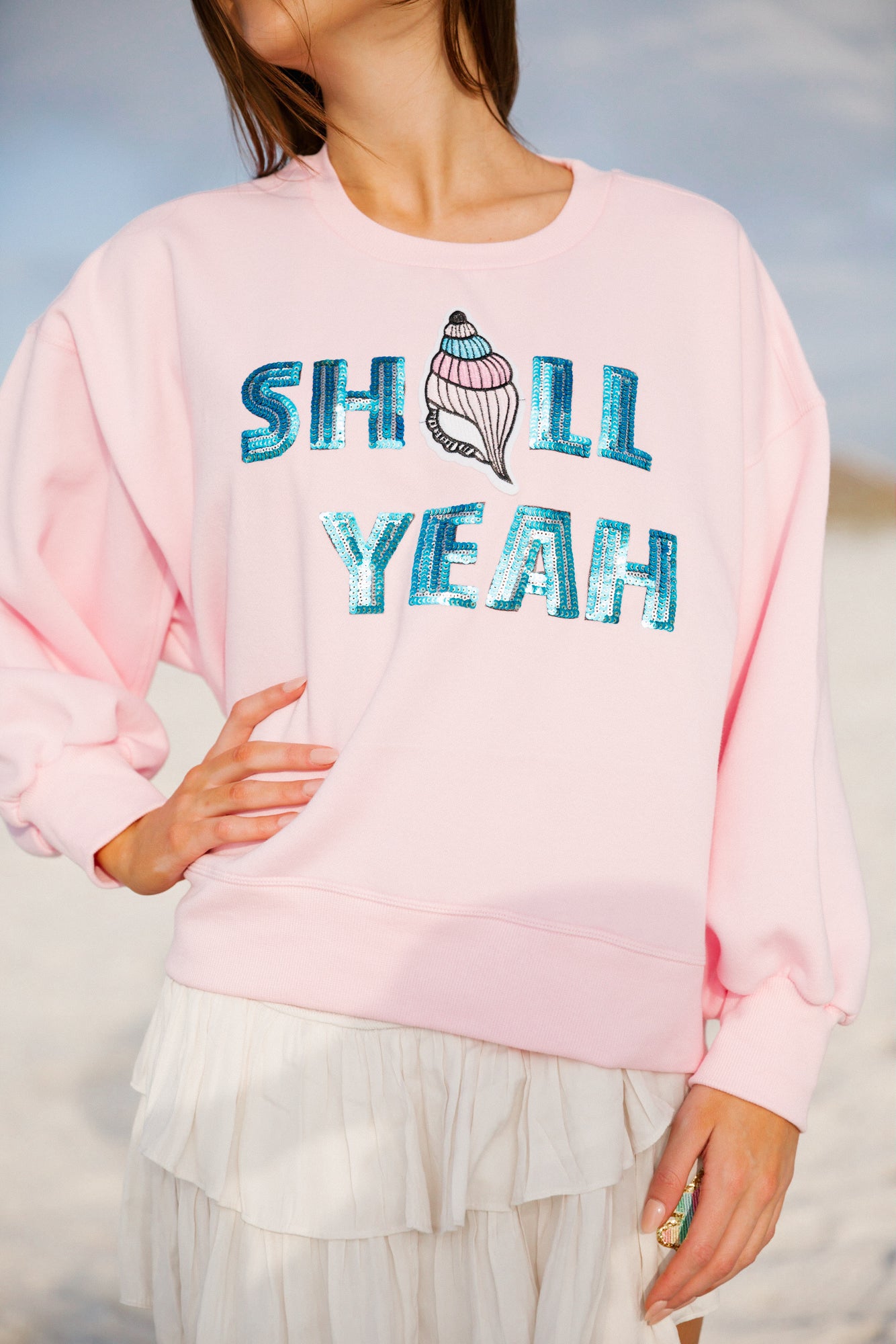 SHELL YEAH PINK PULLOVER pullover Judith March SMALL (PRE-ORDER)