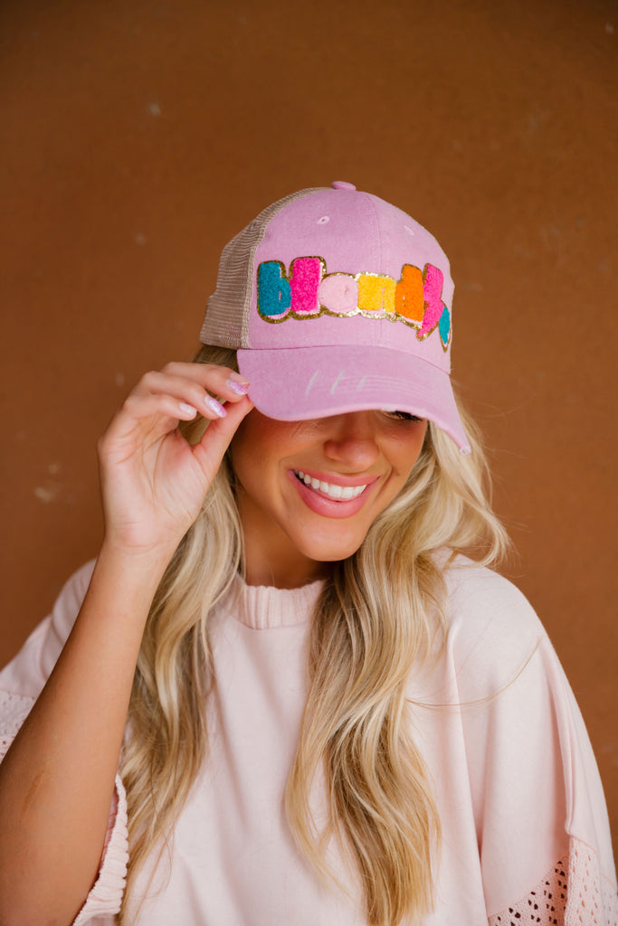 BLONDIE TERRY LETTER PATCH HAT