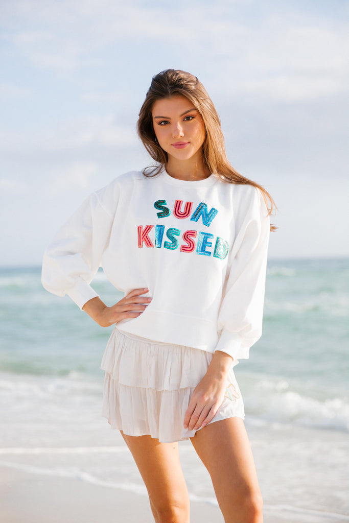 SUN KISSED IVORY PULLOVER