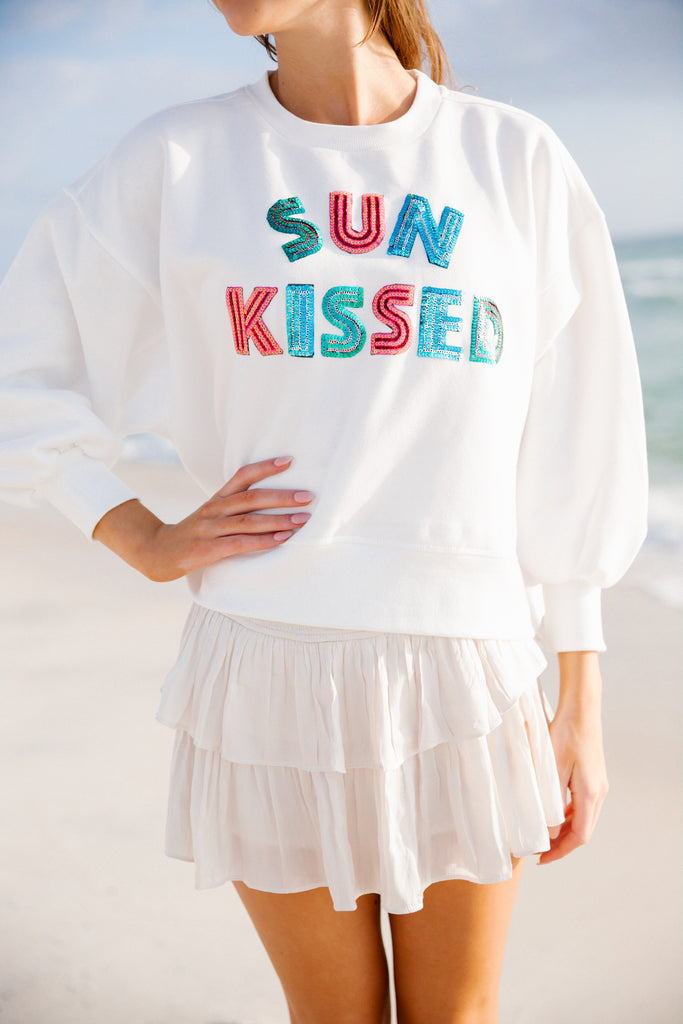 SUN KISSED IVORY PULLOVER