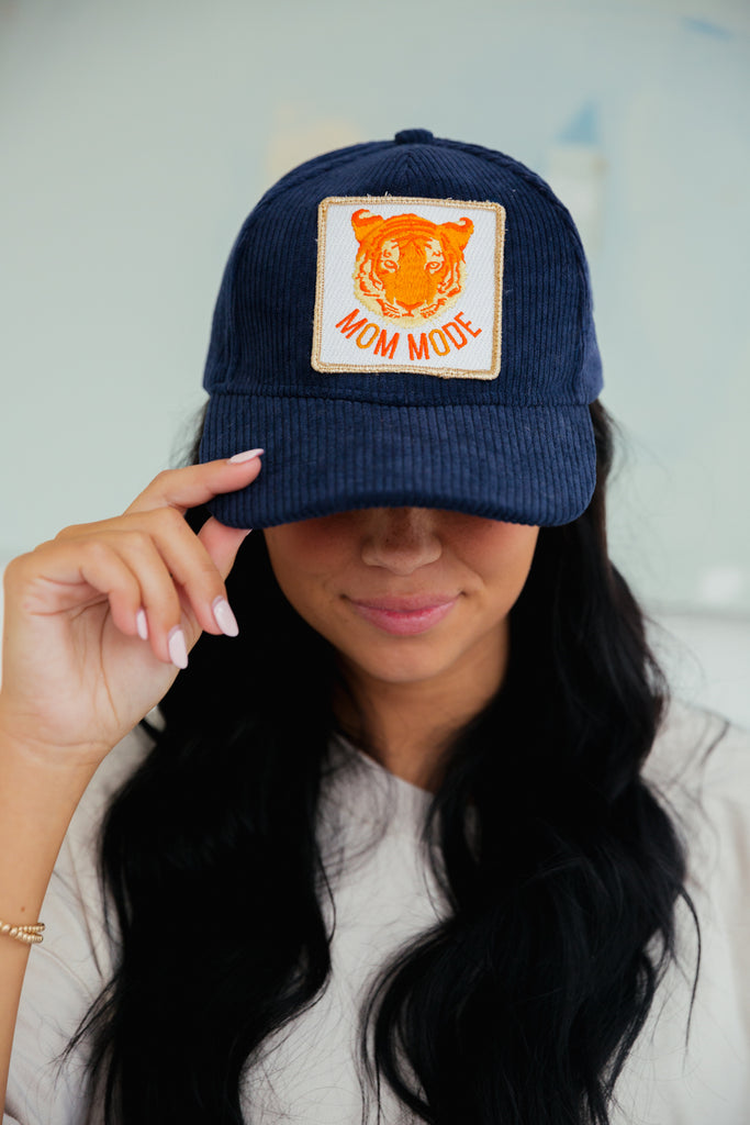 MOM MODE PATCH HAT HAT Judith March NAVY CORDUROY  