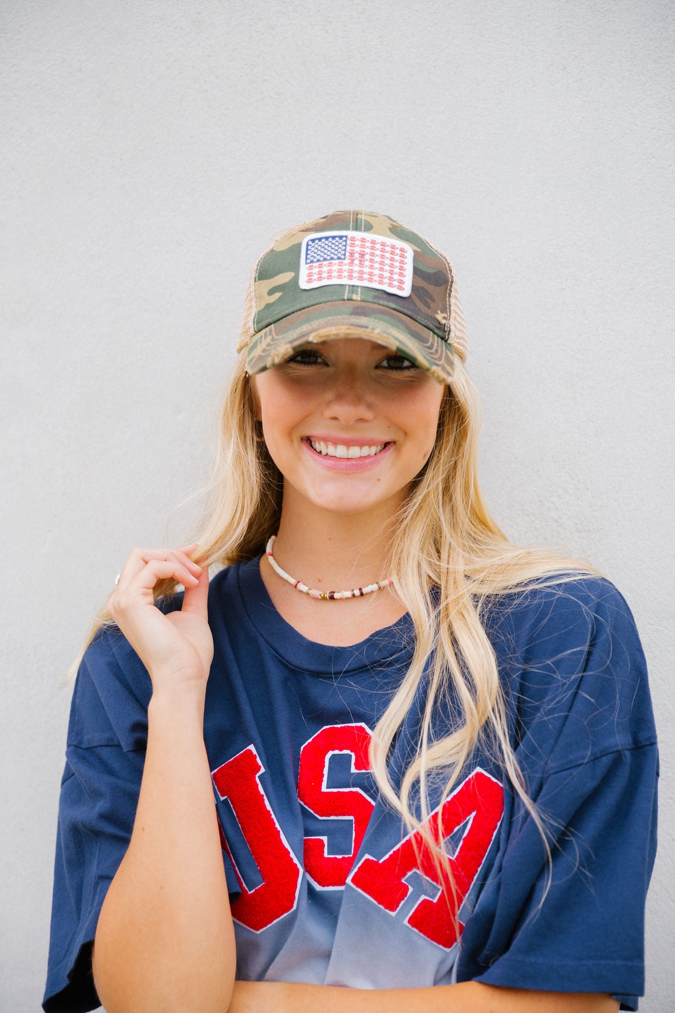 CAMO FLAG PATCH HAT Hats Judith March   