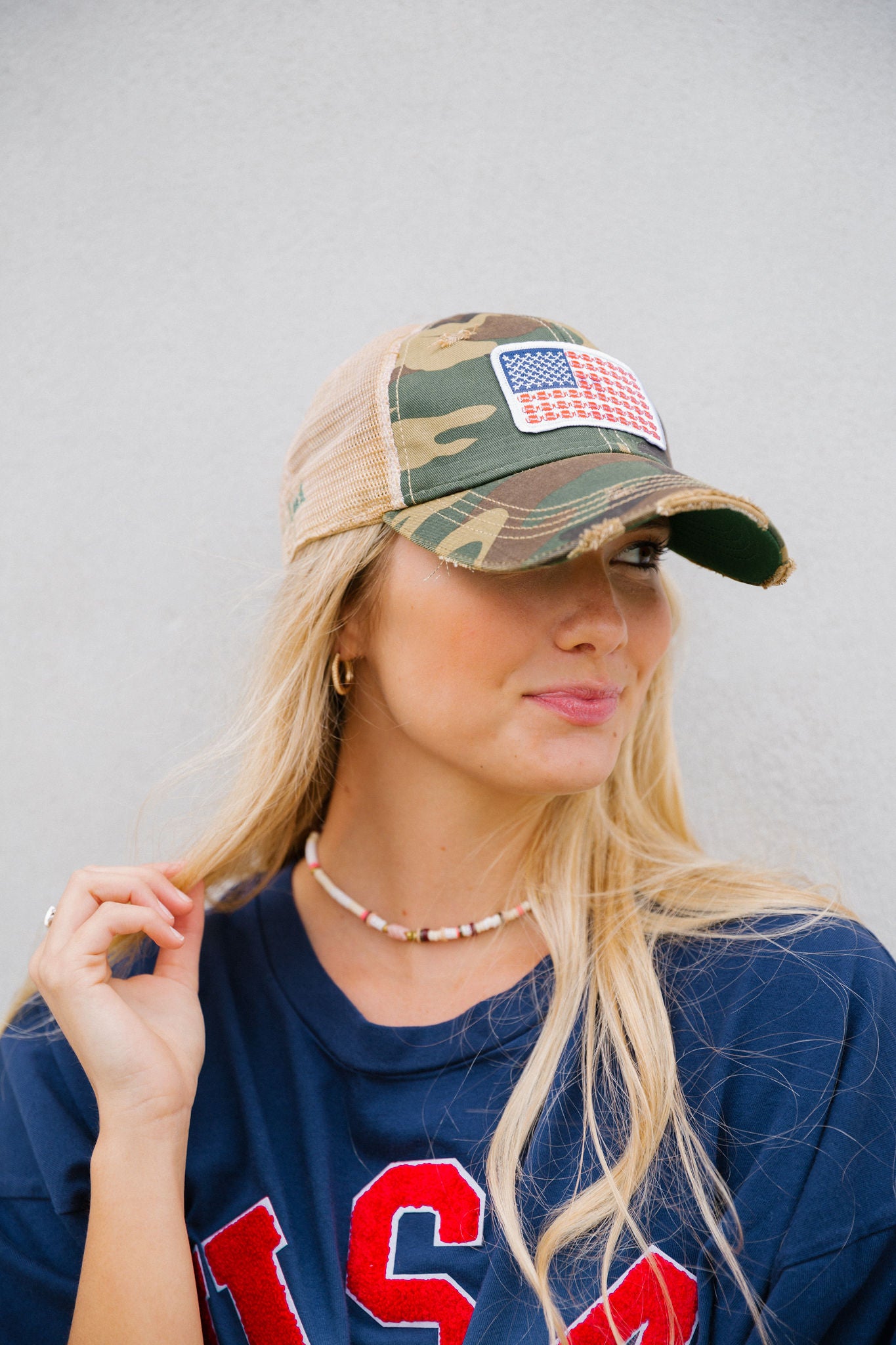 CAMO FLAG PATCH HAT Hats Judith March   