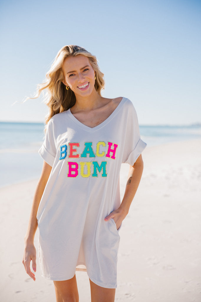BEACH BUM T-SHIRT DRESS