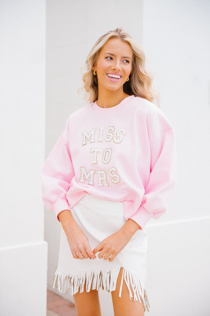 MISS TO MRS PINK PULLOVER Shirts & Tops Judith March   