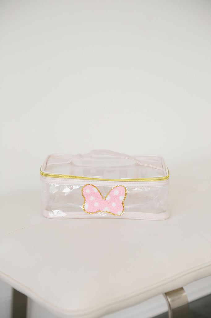 Custom clear on sale makeup bag