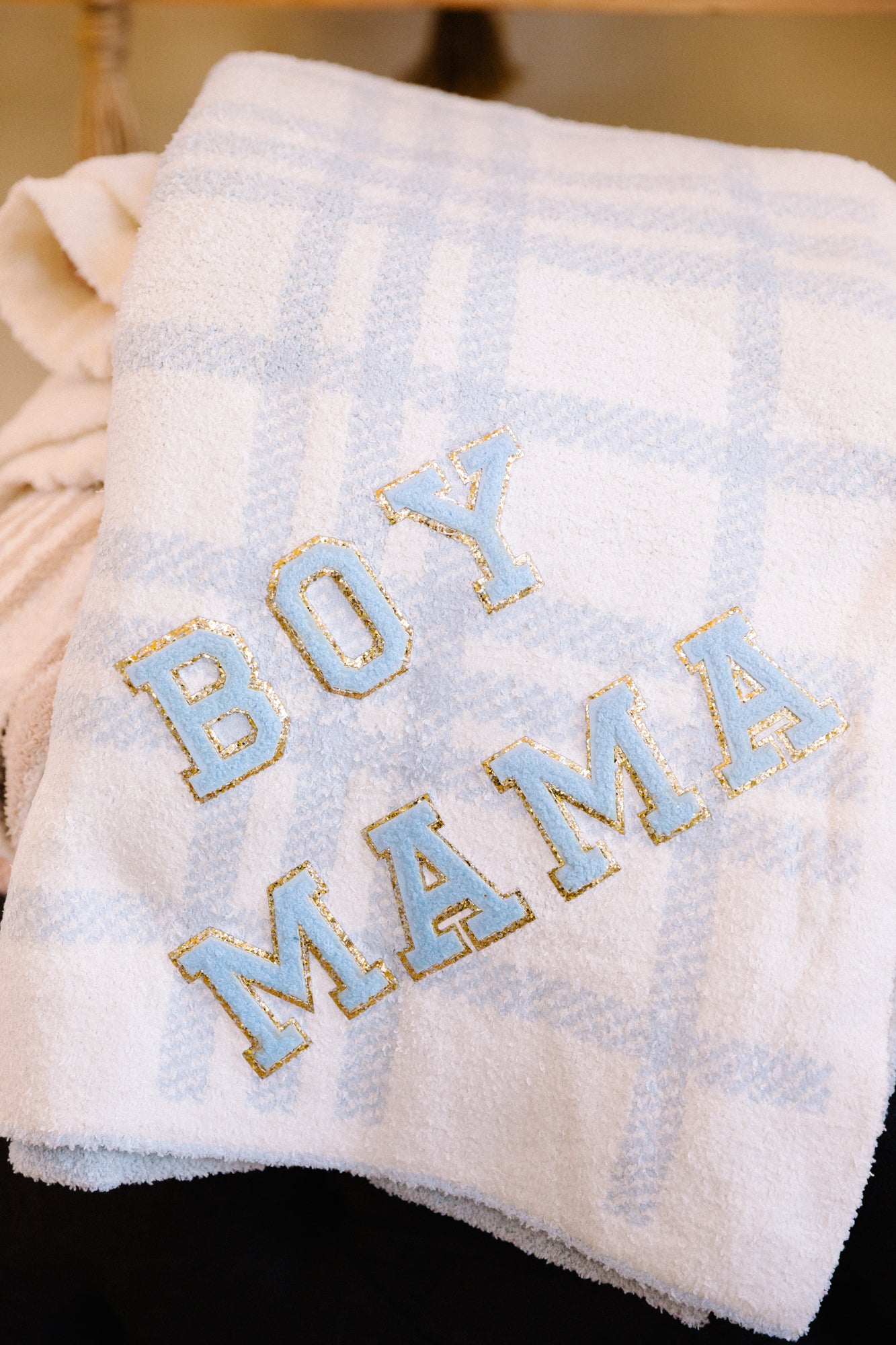 CUSTOM BLANKET Blankets Judith March BLUE PLAID  