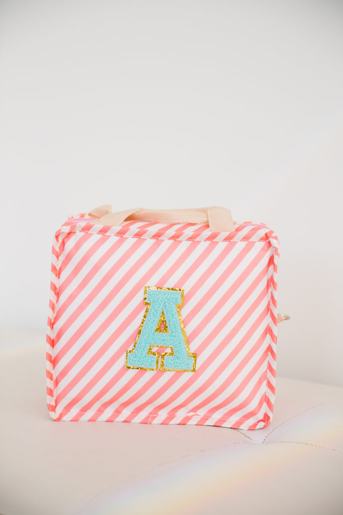 CUSTOM LUNCH BOX Food Storage Judith March PINK STRIPE  