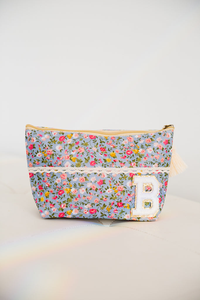 CUSTOM FLORAL MINI BAGS BAG Judith March PERIWINKLE FLORAL  